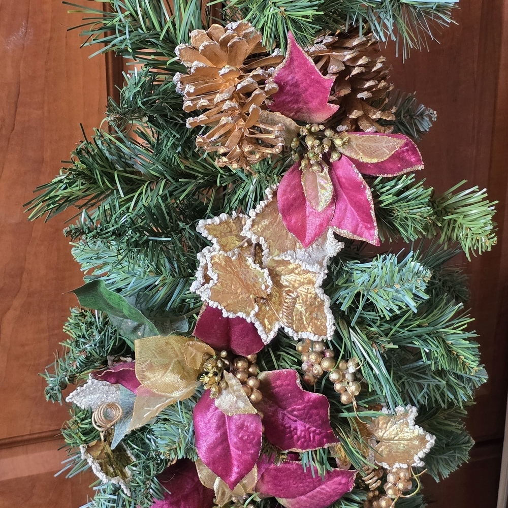Holiday Decor – Pair of Handcrafted Festive Holiday Garland